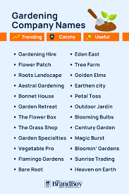 490 best gardening business names