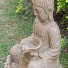 Sandstone Water Fountain Buddha Design