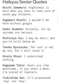These thoughtful words will have you ready to spend all day exploring. What Is Kageyama Saying Haikyuu Funny Haikyuu Anime Haikyuu