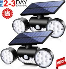 2 Led Solar Lights Outdoor With Motion