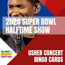 super bowl 2024 halftime show bingo
