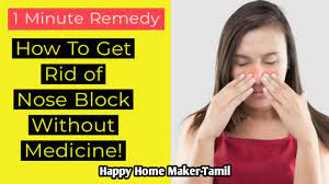 home remedy for nose blockage in tamil