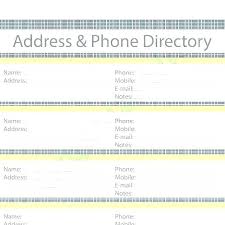 Office Phone List Template