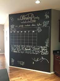 Chalkboard Calendar Wall Chalkboard