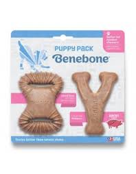 benebone puppy 2 pack bacon dental chew