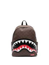 cashin checks shark teeth backpack