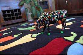 cow parade acrylic collection rugs