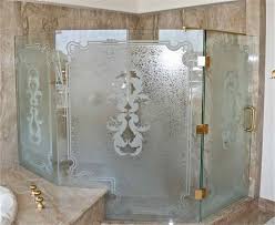 Etched Glass Shower Doors Glass Shower