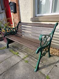 Cast Iron Ended Garden Bench Seat In