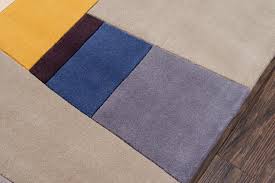wool grey indoor abstract runner rug