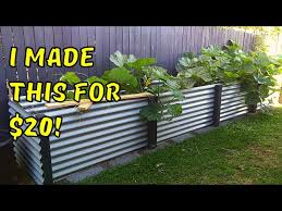 Raised Garden Bed With Corrugated Steel