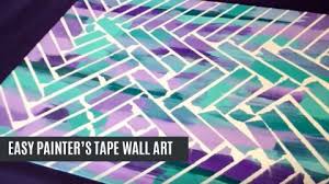 Unbelievably Easy Painter S Tape Wall Art