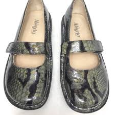 Alegria Snake Print Mary Jane Shoes Size 6 5 Uk 36