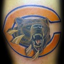 Chicago bears tattoos for girls, men & women 50 Chicago Bears Tattoos Fur Manner Nfl Football Ink Ideen Mann Stil Tattoo Bar Tattoo Bedeutung Chicago Bears Bar Tattoos