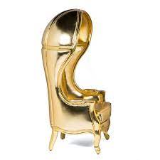 dome chair metallic gold silvera