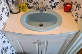 how to paint a sink