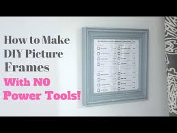 diy picture frames with no power tools
