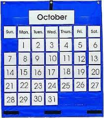 Carson Dellosa Carson Dellosa Monthly Calendar Pocket Chart Pocket Chart 5605