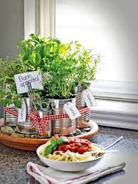 The herb garden is made out of a wooden crate with some crafty work on it. Grow Your Own Kitchen Countertop Herb Garden Hgtv