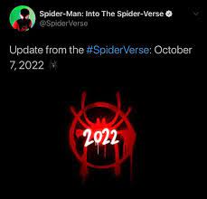 The good news though is that animator nick kondo confirmed on june 9, 2020 that production had begun on the sequel, so barring any delays, we can be hopeful that the sequel will be ready for that october. Spider Man Into The Spider Verse 2 Has Been Delayed And Will Now Release On October 7 2022 Spiderman