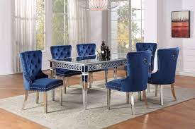 navy blue velvet dining chair home