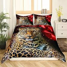rose cheetah comforter cover leopard