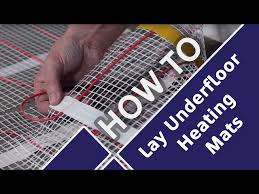 how to lay and install underfloor