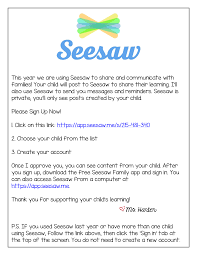 If you only have a computer, this can be accessed on a web browser as well @ app.seesaw.me; 2