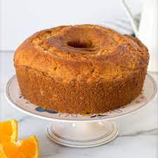 Orange Sour Cream Cake gambar png