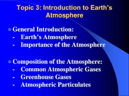 introduction to earth s atmosphere