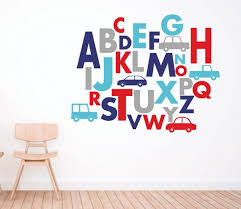 Alphabet Wall Decals Car Wall Decor