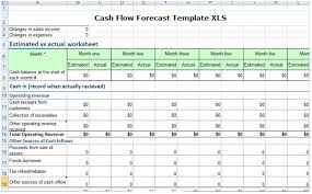 Cash Flow Forecast Template Xls 2017 Excel Xls Templates Project