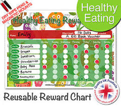 Details About Fun To Use Reusable Child Healthy Eating Food Reward Chart Dry Wipe Magnetic