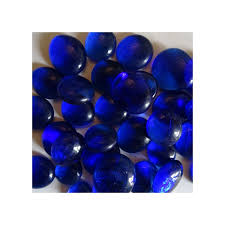 Ink Blue Glass Pebbles 100g Cadoworld