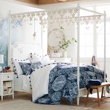 colette teen canopy bed pottery barn teen