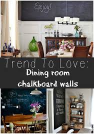 Dining Room Chalkboard Walls