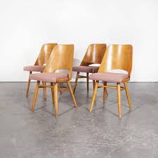 Thank you for your feedback. Upholstered Dining Chairs By Radomir Hoffman For Ton Czech 1950s Set Of 4 For Sale At Pamono