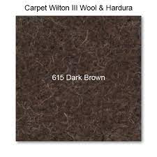 carpet wilton wool iii 615 dark brown