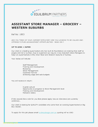Manager Cover Letter New Retail Management Cover Letters Popular