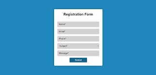 registration form with javascript