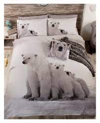 Polar Bear Family King Size Duvet Cover