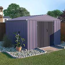 10 Ft D Metal Outdoor Storage Shed