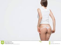 Woman with Perfect Body Removing Underwear Stock Image - Image of crop,  legs: 122788717