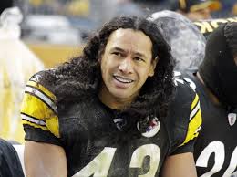 The haircare brand boasts that polamalu's legendary locks are so ridiculously full and thick that end to end his hair spans 100 football fields. head & shoulders has gone above and beyond by insuring my samoan locks for a cool $1 million dollars. Troy Polamalu Offers Hair Tips Pittsburgh Steeler Talks Bad Hair Days Hair Care Regimen Envy New York Daily News