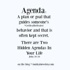 The Two Hidden Agendas In Your Life Ladies Loving God By