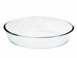 Oval Heat Resistant Glass Baking Tray