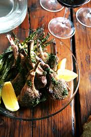 broiled lamb chops with mint sauce