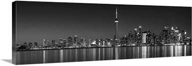 Toronto City Skyline With Cn Tower At