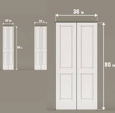bifold doors door size chart nominal