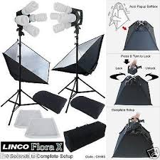 Flora X Photo Studio Video Continuous Lighting Kit Photography Softbox Linco Inc